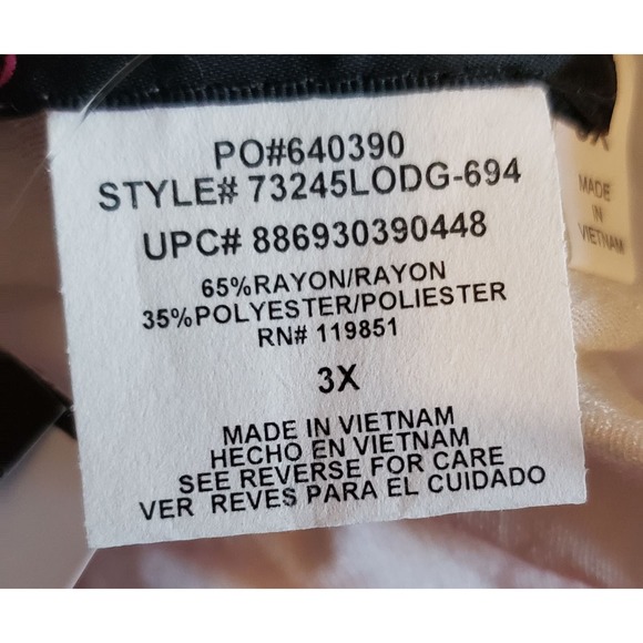 NWT - Heart Soul Blouse - White Sheer Studded Top - Tie front - Size 3X - Picture 5 of 6